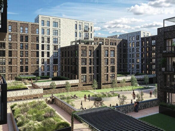 Tranquillity Apartments Manchester Communal Landscaped Gardens