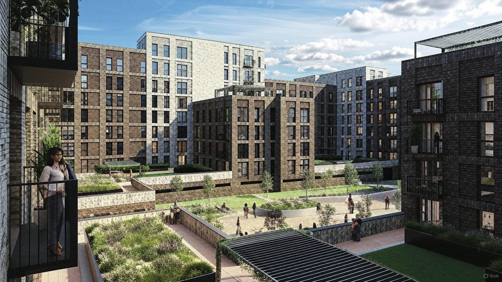 Tranquillity Apartments Manchester Communal Landscaped Gardens