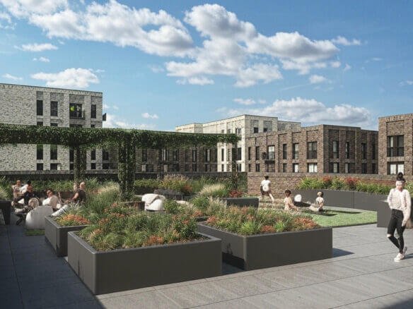 Tranquillity views of the gardens